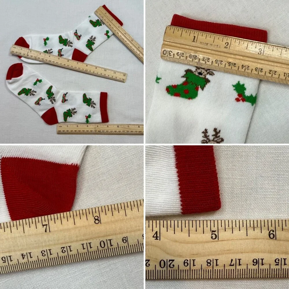 Christmas Holiday Womens Socks One Size 5 Pair Festive Winter Bundle Cozy Set
